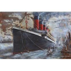 Tableau métal Titanic 50x75 EN RELIEF