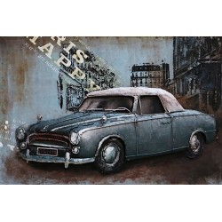 Tableau métal Peugeot 403 60x80EN RELIEF