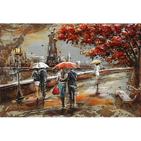 Automne sous la pluie 80x120