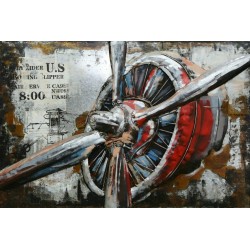 Tableau métal Hélice 80x120 EN RELIEF