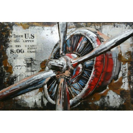 Tableau métal Hélice 80x120 EN RELIEF