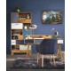 Tableau métal Harley bleue 60x90 EN RELIEF