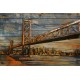 Tableau métal Pont de Brooklin 80x120