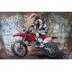 Tableau métal Moto cross 40X60 EN RELIEF