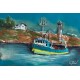 Tableau métal Bateau pêcheur 40x60 EN RELIEF