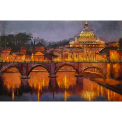 Tableau métal Rome 80x120 EN RELIEF