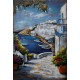  Tableau métal Santorin 80x120 EN RELIEF