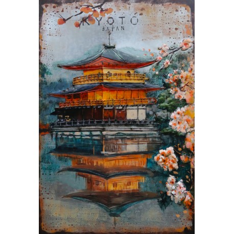  Tableau métal Kyoto 60X90 EN RELIEF