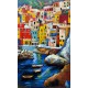  Tableau métal Portofino 80x120 EN RELIEF