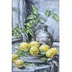 Tableau métal Citrons 80x120 EN RELIEF