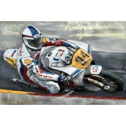 Tableau métal Moto 60X90 EN RELIEF