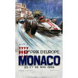 Tableau métal Monaco 1983 60X90 EN RELIEF