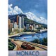 Tableau métal Monaco 60X90 EN RELIEF