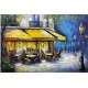  Tableau métal nuit parisienne 80x120 EN RELIEF
