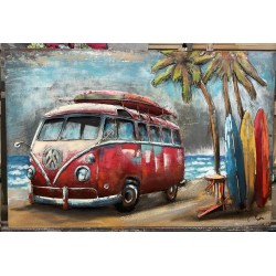 Tableau métal Surf combi 80x120 EN RELIEF