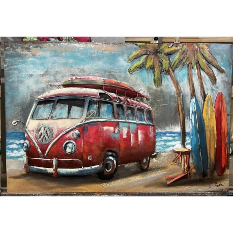 Tableau métal Surf combi 80x120 EN RELIEF