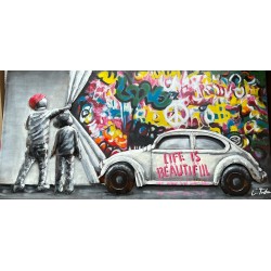 Tableau métal Enfants 60X120 EN RELIEF