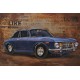 Tableau métal alfa vintage 30 40X60 EN RELIEF