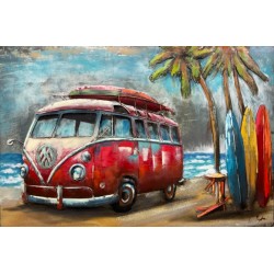Tableau métal Surf combi 80x120 EN RELIEF