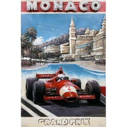 Tableau métal Monaco 1962 60X90 EN RELIEF