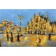 Tableau métal Duomo Milano 80x120 EN RELIEF