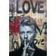 Tableau métal David Bowie 60X90 EN RELIEF