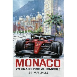 Tableau métal Monaco 2022 40X60 EN RELIEF