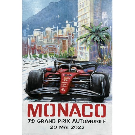 Tableau métal Monaco 2022 40X60 EN RELIEF
