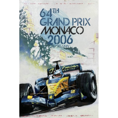 Tableau métal Monaco 2006 40X60 EN RELIEF