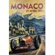 Tableau métal Grand Prix Monaco 40X60 EN RELIEF