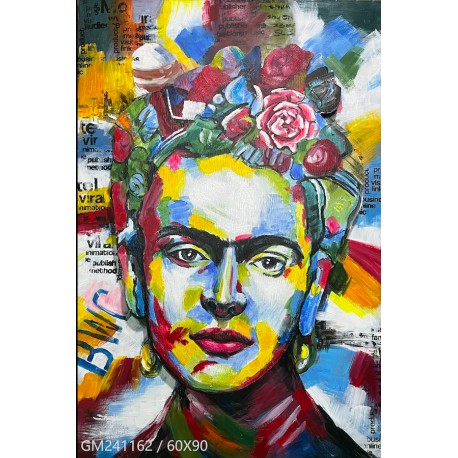 Tableau métal Frida 60X90 EN RELIEF