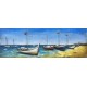 Tableau métal Les bateaux 30x90 EN RELIEF