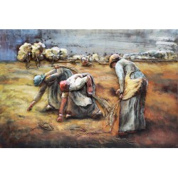 Tableau métal Les glaneuses 80x120 EN RELIEF