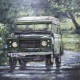 Tableau métal Land Rover Vintage 60x60 EN RELIEF 