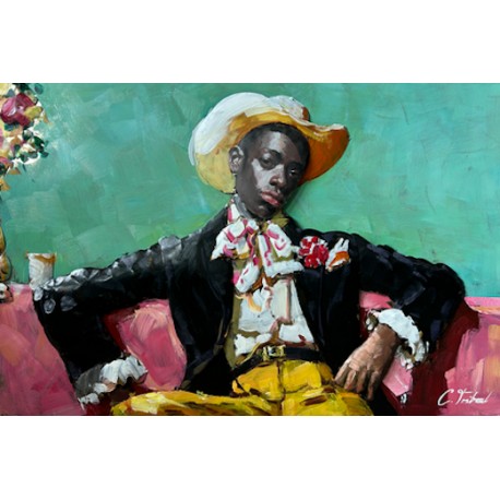 Tableau Métal Élégance au salon 60X90