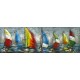 Tableau métal Régates 30X90