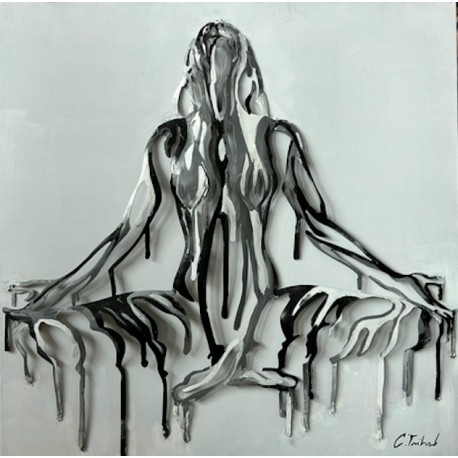 Tableau Métal Énergie Méditative 80X80