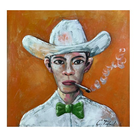 Tableau métal Instant de Détente 60X60