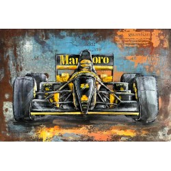Tableau métal Ayrton 40X60 EN RELIEF