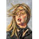 Tableau Métal Brigitte Bardot : Cheveux au Vent 60X90