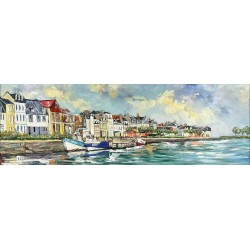 Tableau Métal Saint Valery sur Somme 50X150 