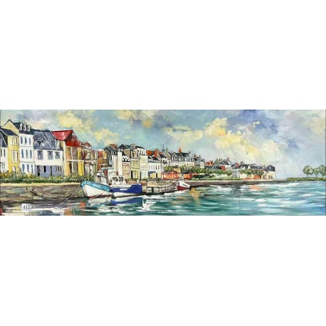 Tableau Métal Saint Valery sur Somme 50X150 