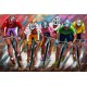 Tableau métal course à vélo 60x90 EN RELIEF