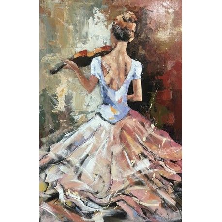 Tableau métal Violoncelle 80x120 