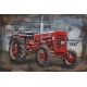 Tracteur rouge 40x60